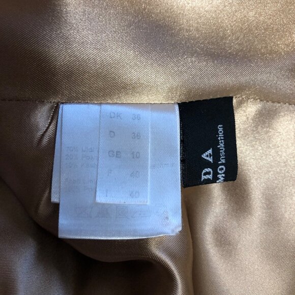 Kello Scandinavia Walking Coat Womens Size Small Wool Cashmere Blend Tan Beige - Picture 7 of 10